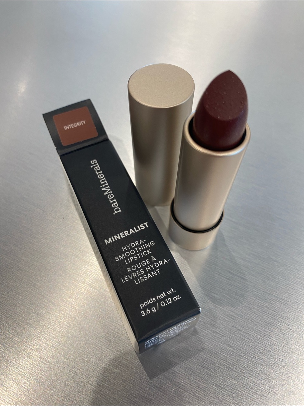 bareMinerals Mineralist Hydra-Smoothing Lipstick Integrity NIB .12 oz